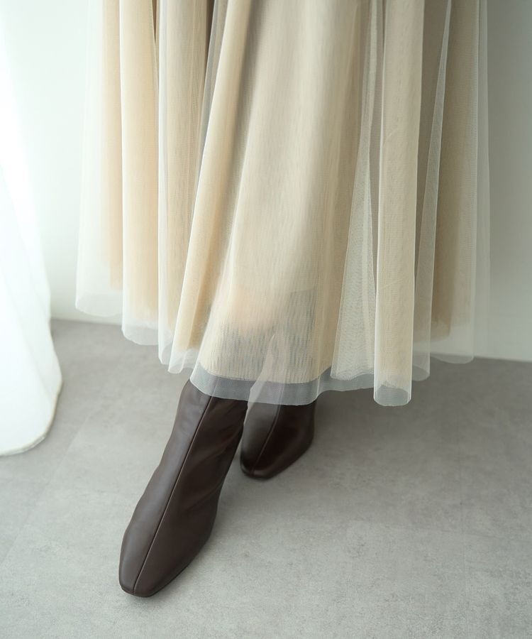 YECCA VECCA「レイヤードチュールマーメイドスカート」|スカート|