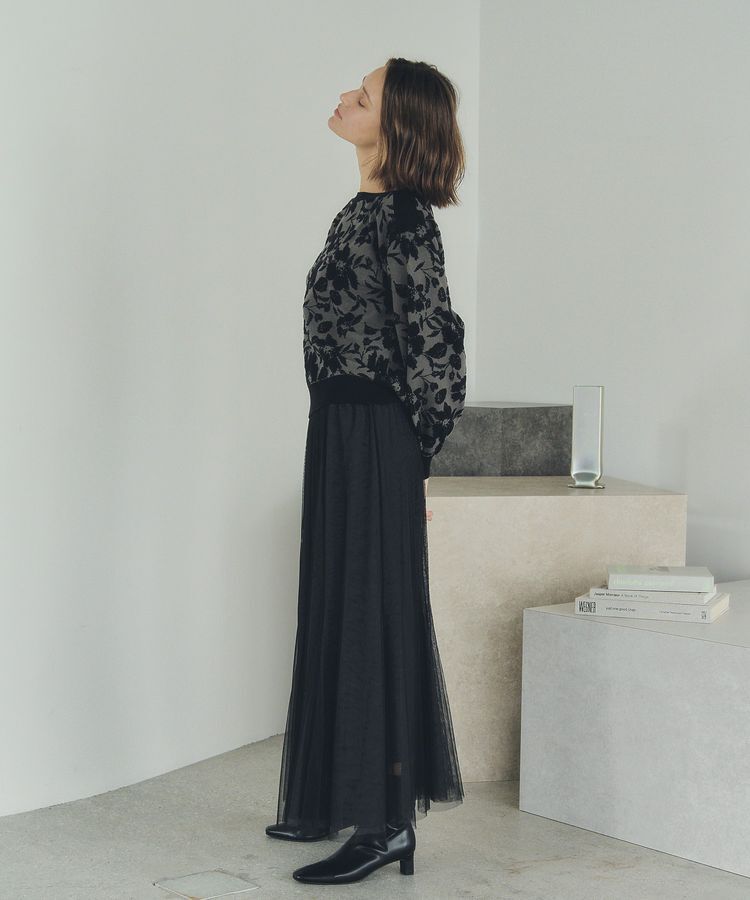 YECCA VECCA「レイヤードチュールマーメイドスカート」|スカート|