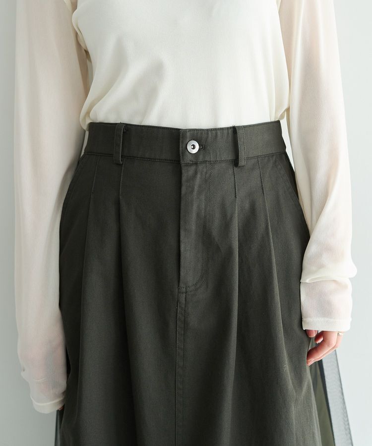 Editt by YECCA VECCA「異素材MIXロングスカート」|スカート|