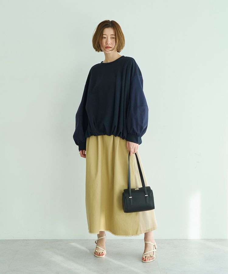 Editt by YECCA VECCA「異素材MIXロングスカート」|スカート|