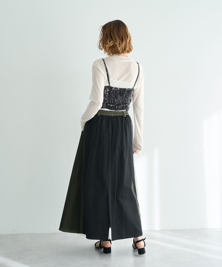Editt by YECCA VECCA「異素材MIXロングスカート」|スカート|