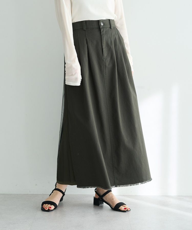 Editt by YECCA VECCA「異素材MIXロングスカート」|スカート|