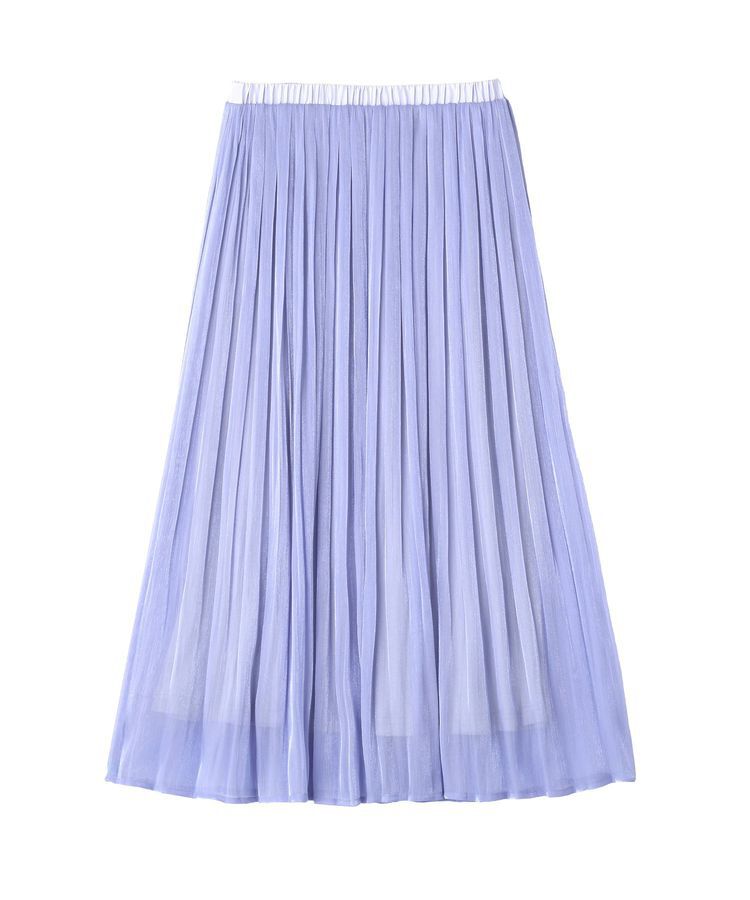 YECCA VECCA「シャイニーサテンプリーツスカート」|スカート|