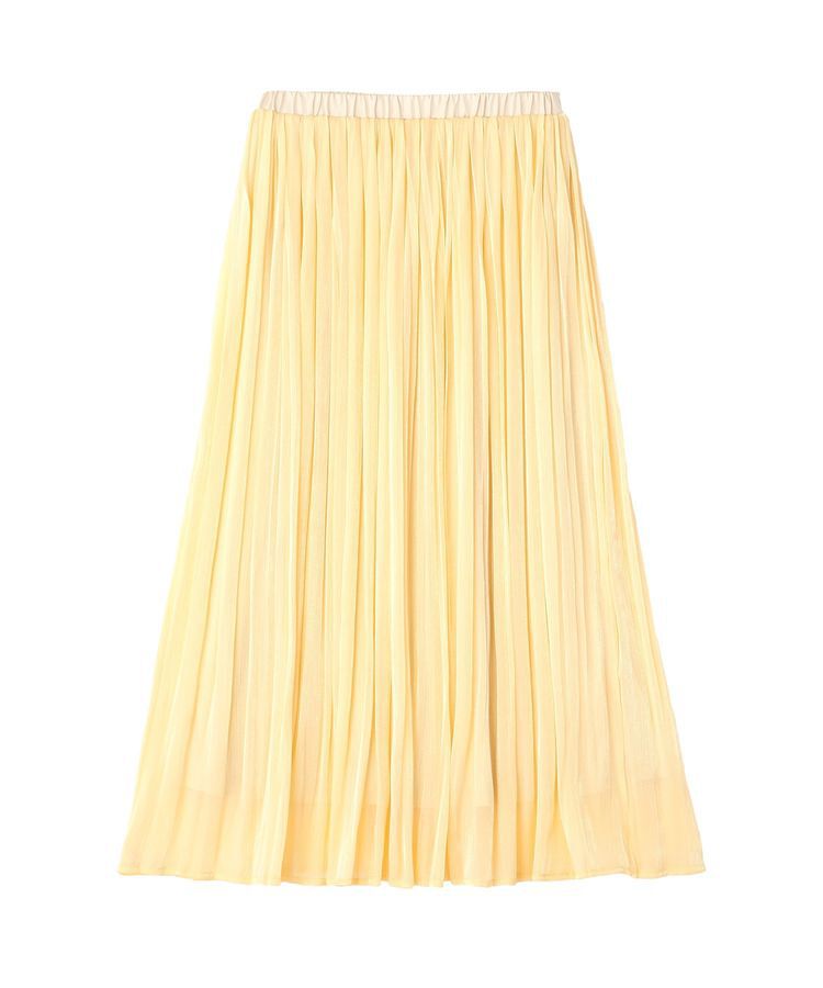 YECCA VECCA「シャイニーサテンプリーツスカート」|スカート|