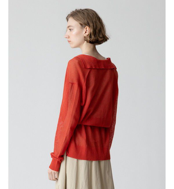 allureville「シアーカノコスキッパーネック プルオーバー」|ニット・セーター|