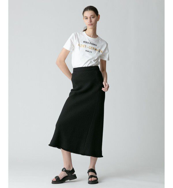 allureville「【セットアップ対応可能】ラスティックツイードスカート」|スカート|