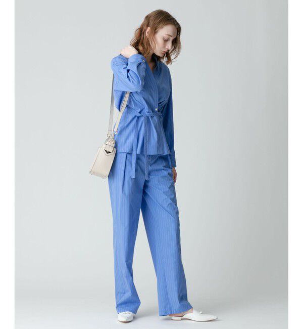 allureville「タイプライターストライプパンツ」|チノ|