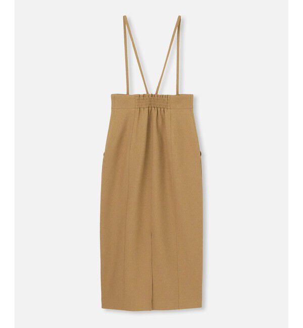 allureville「フロントジップサスペンダースカート」|ジャンパースカート|