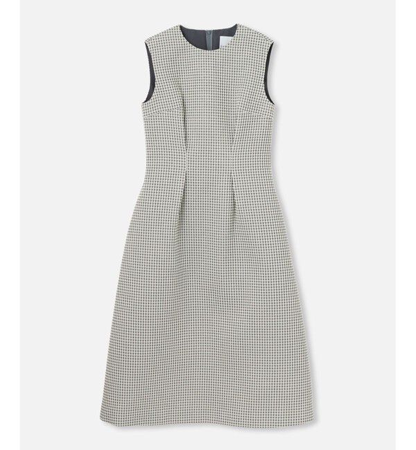 LOULOU WILLOUGHBY「【LOULOU WILLOUGHBY】スパークルジャガードノースリーブワンピース」|ワンピース|グレー