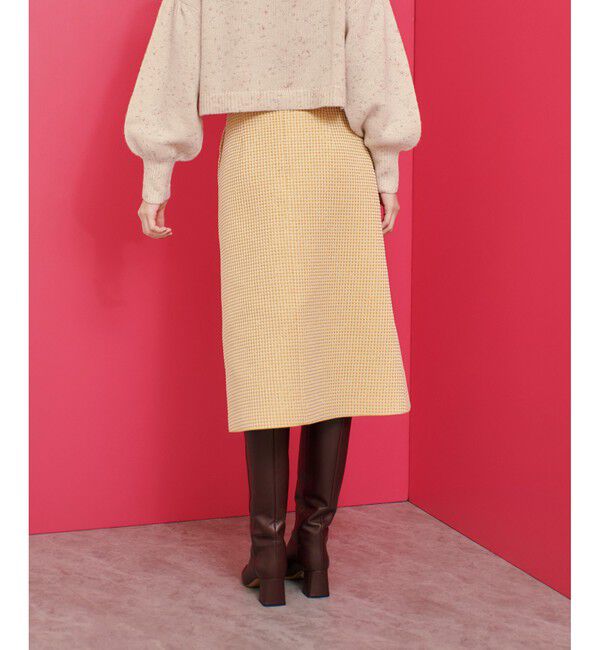 LOULOU WILLOUGHBY「【LOULOU WILLOUGHBY】スパークルジャガードスカート」|台形|