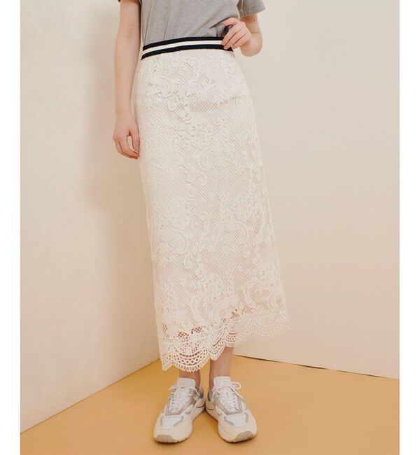 allureville「メッシュレーススカート」|スカート|