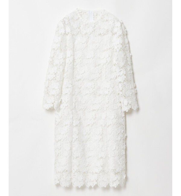LOULOU WILLOUGHBY「【LOULOU WILLOUGHBY】ケミカルフラワーレースワンピース」|ワンピース|