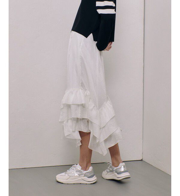 allureville「イレギュラーヘムフリルティアードスカート」|スカート|