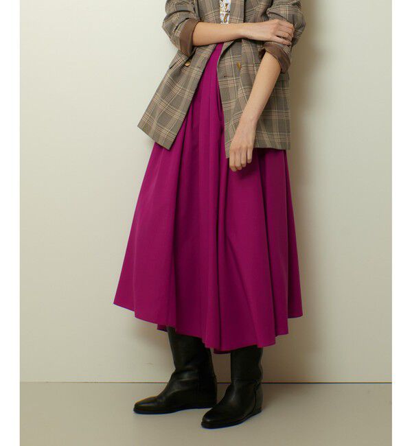 allureville「タイプライターイレギュラーヘムスカート」|スカート|