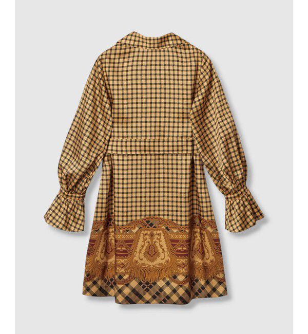 LOULOU WILLOUGHBY「【LOULOU WILLOUGHBY】エンブレムチェックワンピース」|ワンピース|