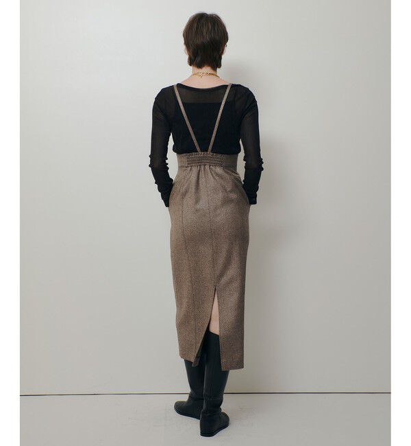 allureville「シックツィードツイルサロペスカート」|スカート|