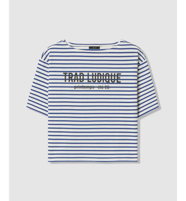 allureville「ボーダーロゴＴ」|Tシャツ・カットソー|