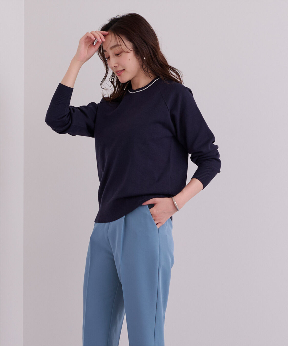 ur's「ハイウエストタックテーパードパンツ」|スラックス|