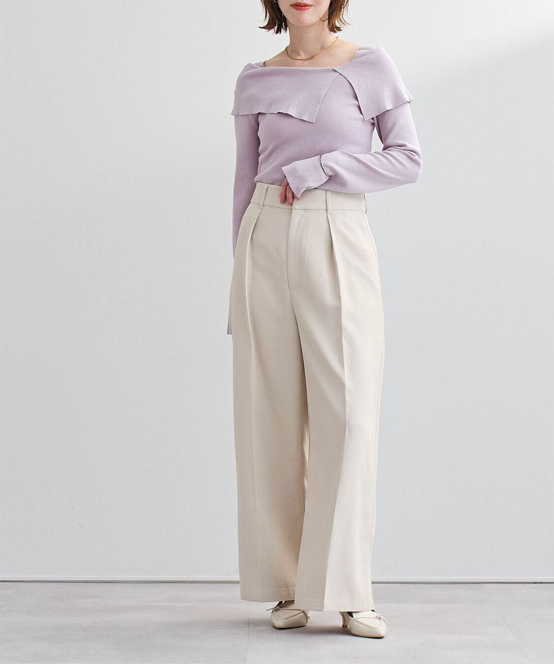 ur's「ケープデザインニット」|ニット・セーター|