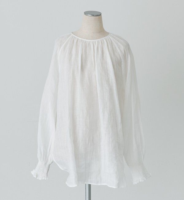  「ストライプラミーシャーリングカフブラウス」|シャツ・ブラウス|