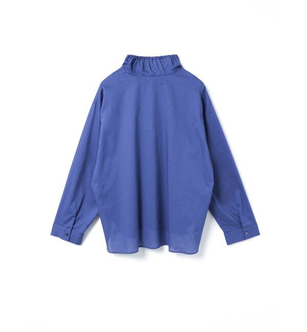 mizuiro ind「mizuiro ind ギャザースタンドカラーシャツ」|シャツ・ブラウス|
