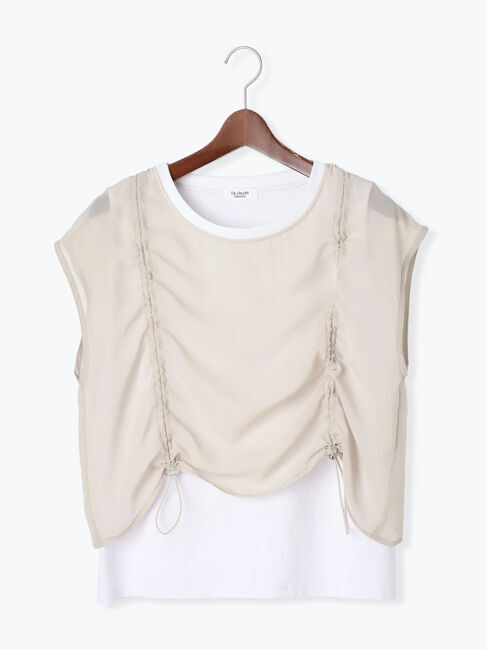 Te chichi TERRASSE「レイヤードドロストトップス」|その他|