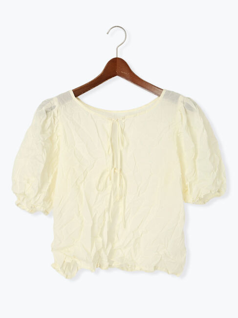 Te chichi TERRASSE「しわ加工前後2WAYブラウス」|シャツ・ブラウス|オフホワイト