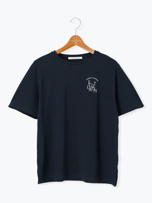 Lugnoncure「前後エンブロイダリーTシャツ」|Tシャツ・カットソー|