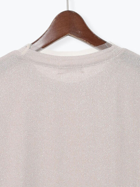 Te chichi TERRASSE「ラメテレコチュール切替トップス」|その他|