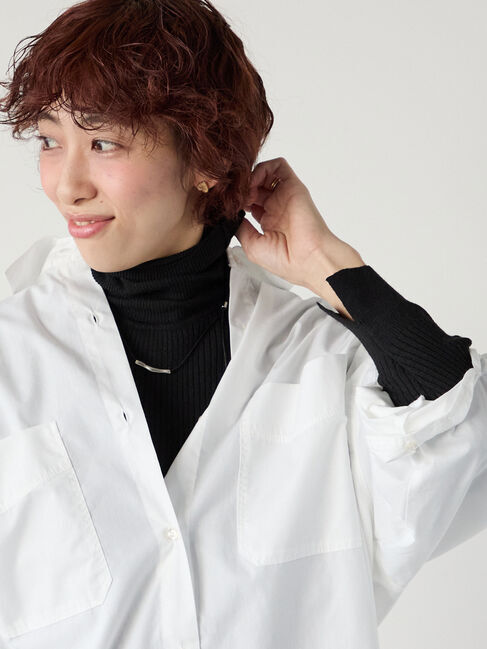 Lugnoncure「もちもちリブタートルニット」|ニット・セーター|ブラック