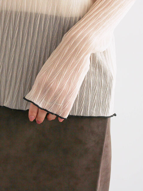 Te chichi「ランダムプリーツシアーインナー」|Tシャツ・カットソー|