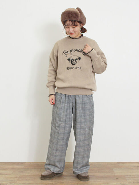 Samansa Mos2「【保温加工・帯電防止】ストレートパンツ」|その他|