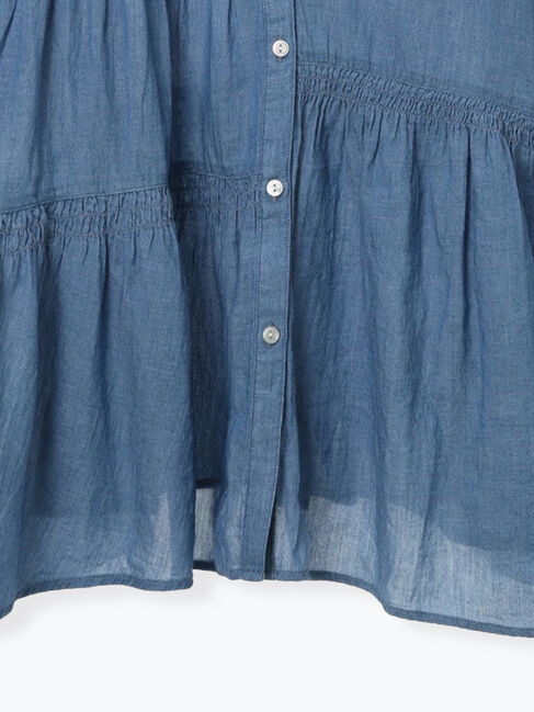 Samansa Mos2「2WAYシアーティアードチュニック」|シャツ・ブラウス|