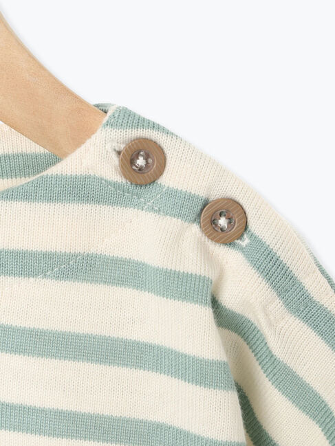 Samansa Mos2 Lagom「ハリネズミ刺繍ボーダーカットソー」|Tシャツ・カットソー|