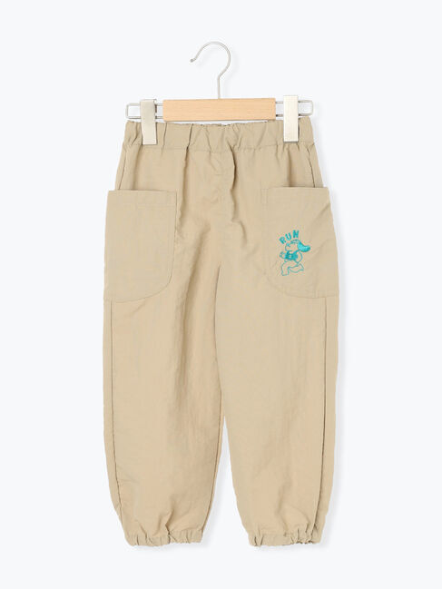 Samansa Mos2 Lagom「ナイロンジョガーパンツ」|その他|ベージュ