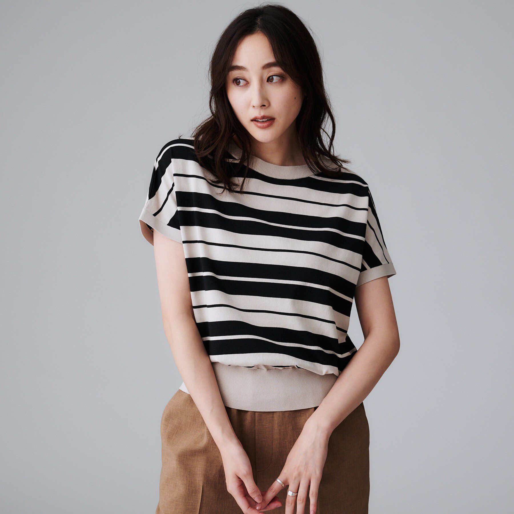 UNTITLED「【洗える/前後2WAY】ネックプルオーバーニット」|ニット・セーター|