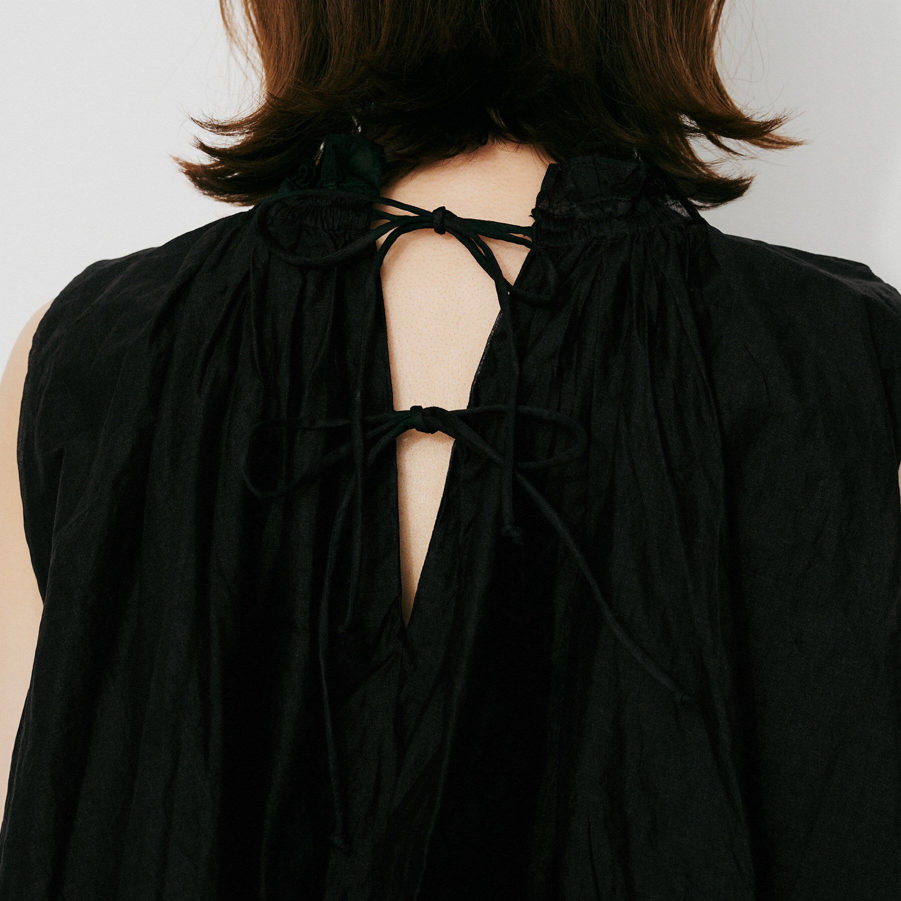 UNTITLED「【MARILYN MOON】シアースターチドコットンギャザーブラウス」|シャツ・ブラウス|