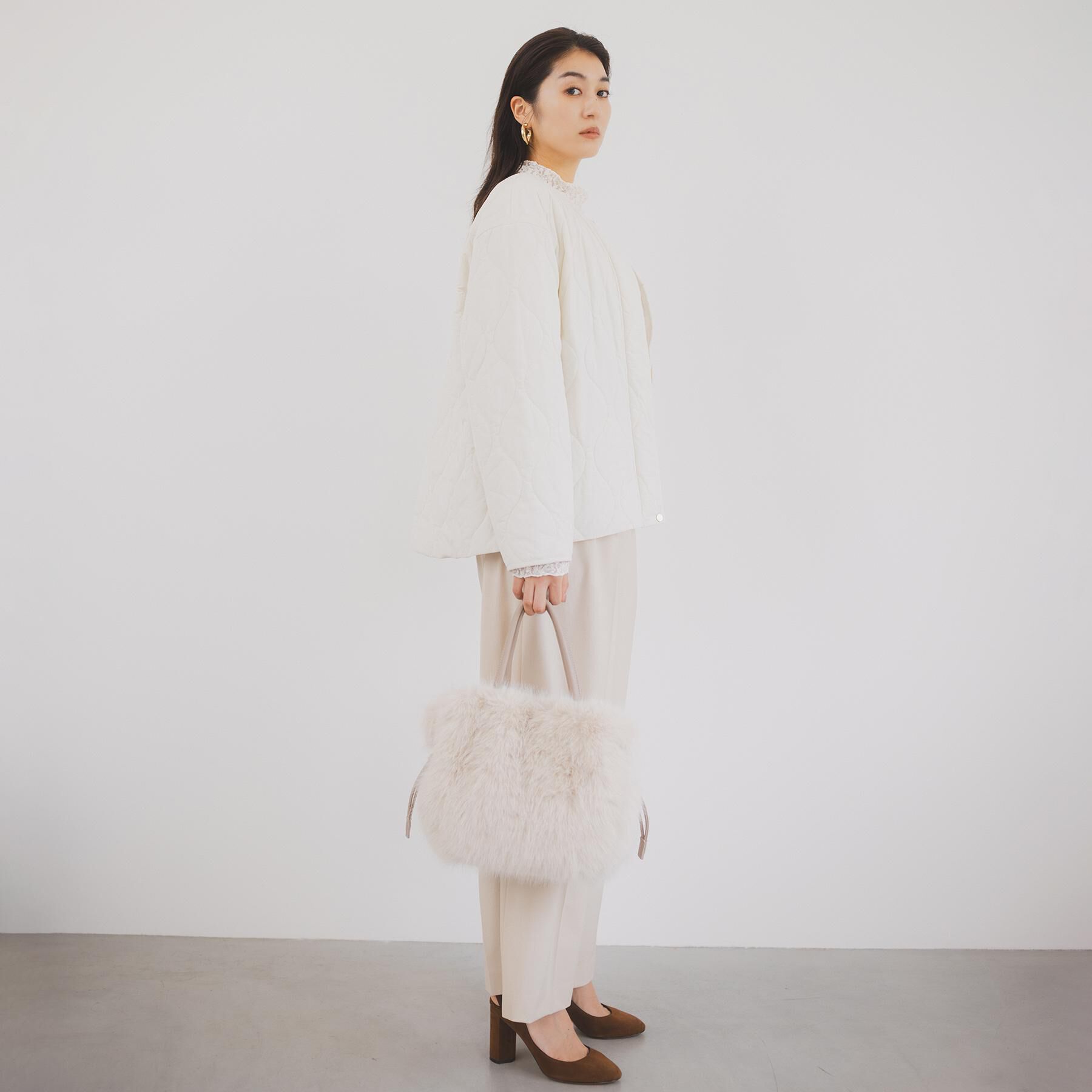 UNTITLED「【軽量／洗える／ファスナー付き】中綿 キルトコート」|ダウン|