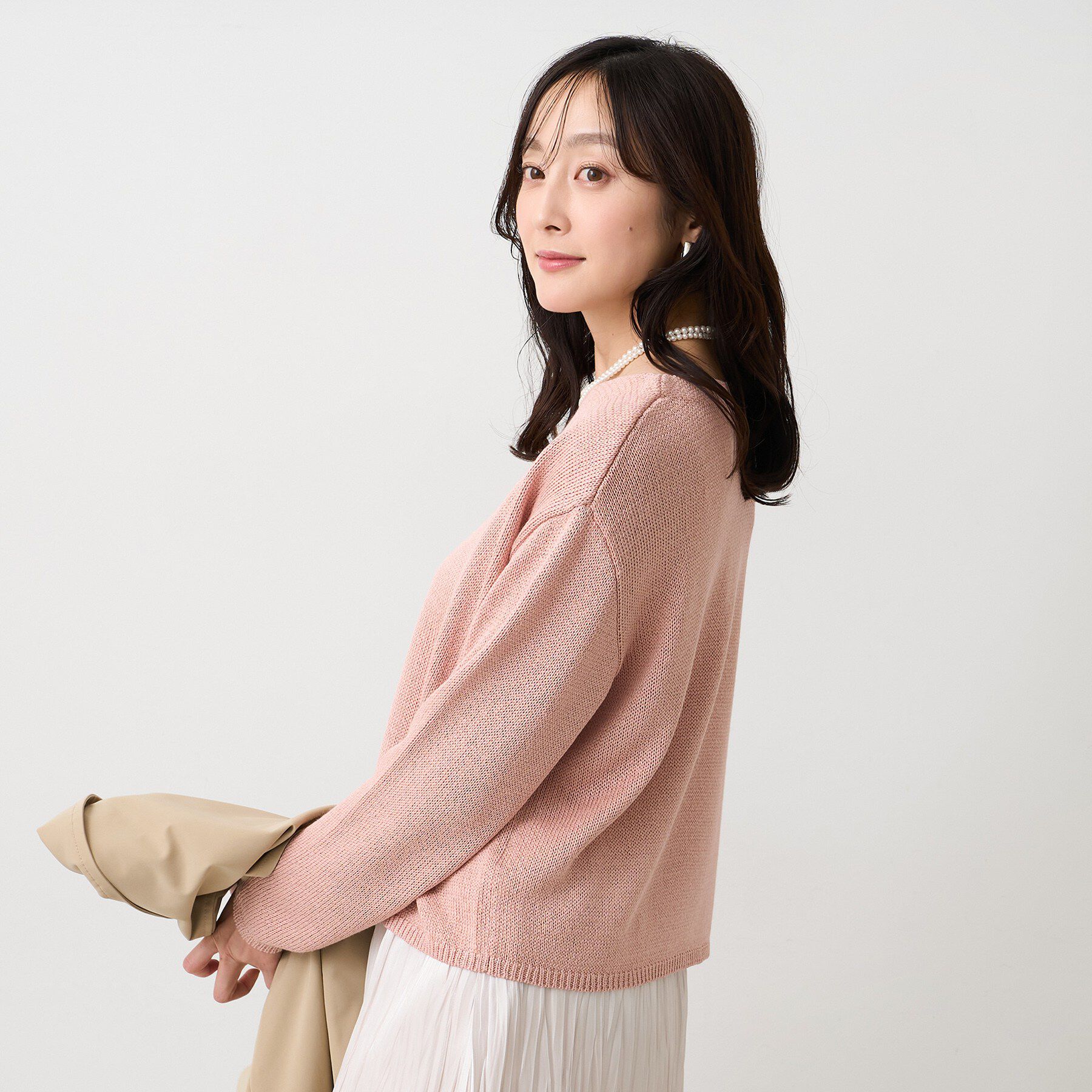 UNTITLED「【洗える/光沢感】ファンシーヤーンニット」|ニット・セーター|