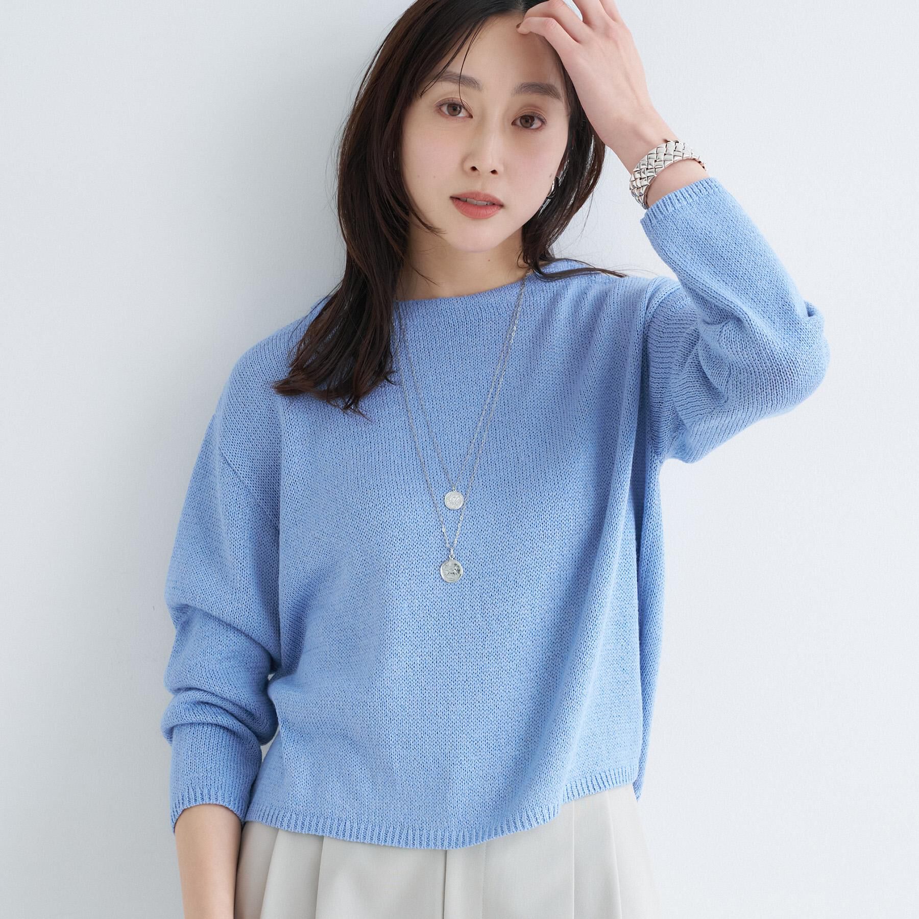 UNTITLED「【洗える/光沢感】ファンシーヤーンニット」|ニット・セーター|