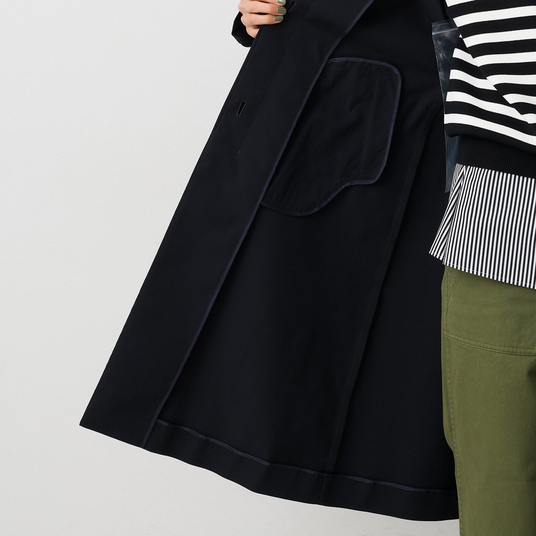 UNTITLED「【はっ水/洗える】タスランステンカラーコート」|ステンカラーコート|