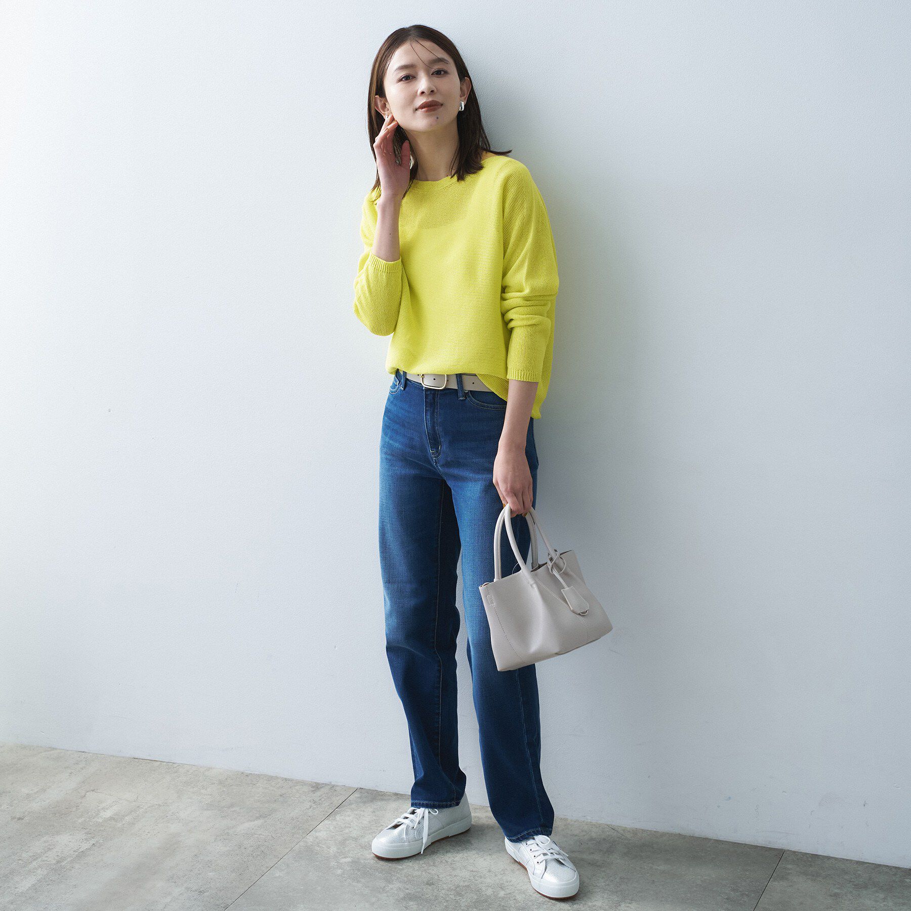 UNTITLED「【8色展開/洗える/程よい透け感】ドライタッチボートネックニット」|ニット・セーター|