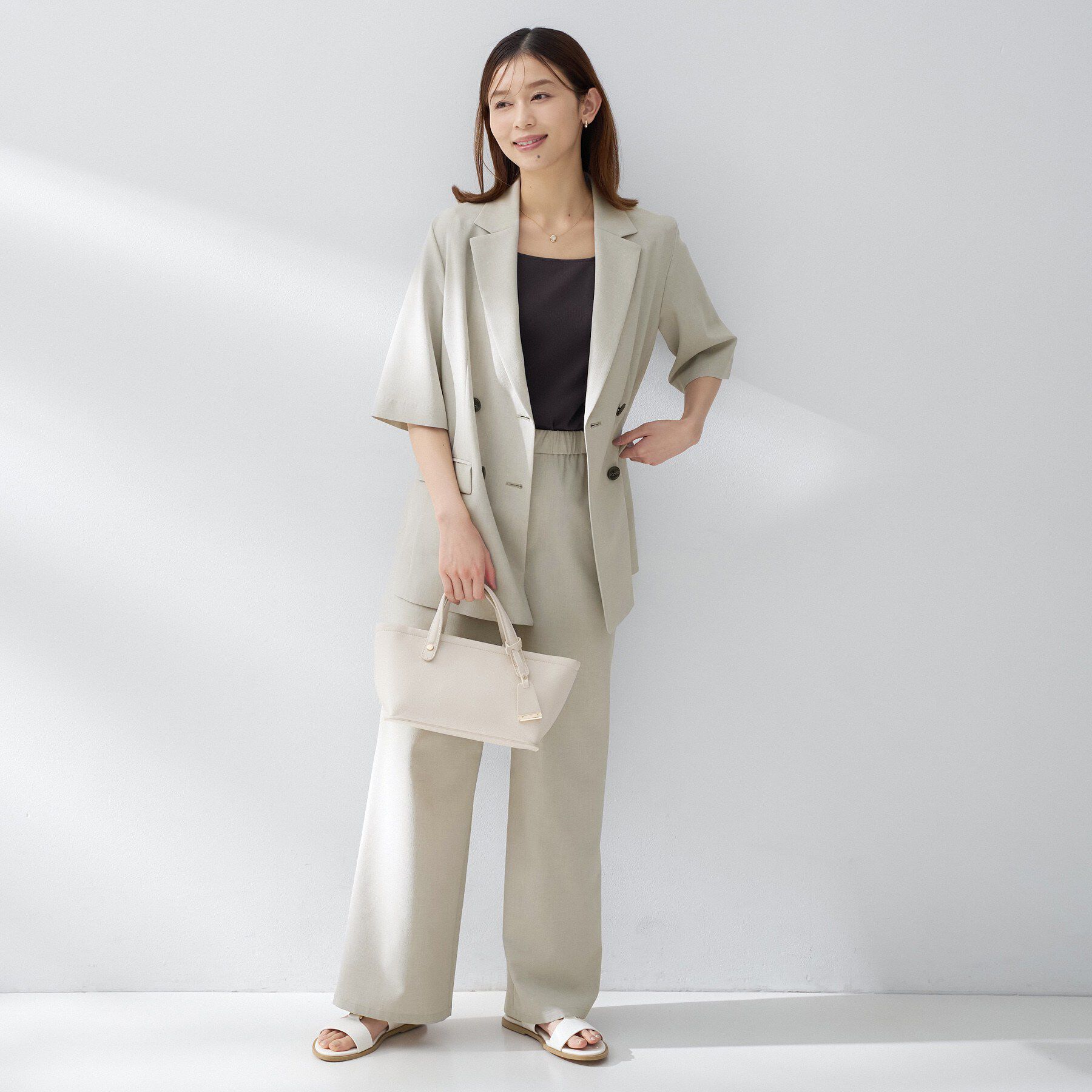 UNTITLED「【セットアップ可/接触令感/吸水速乾】リラックスワイドパンツ」|その他|