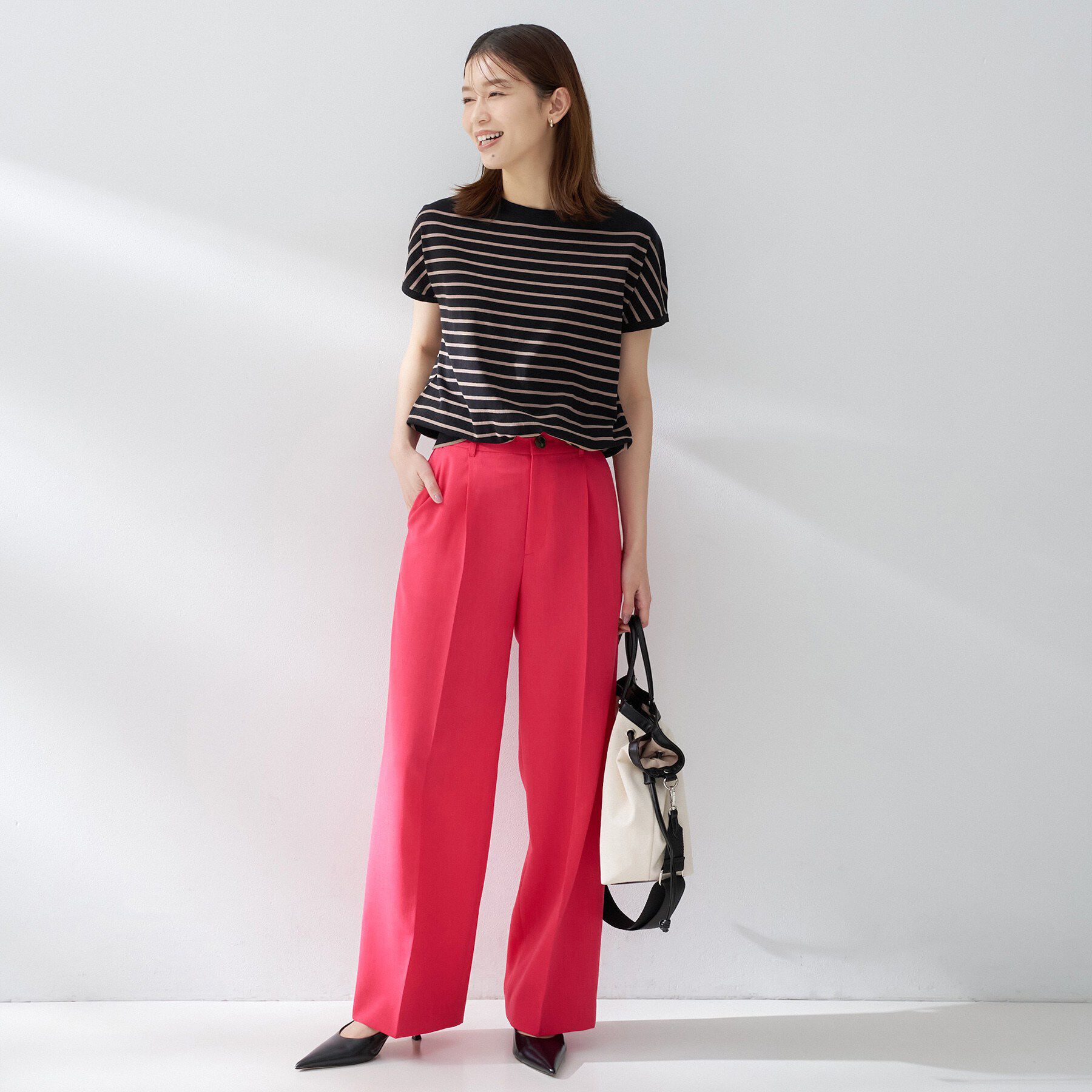 UNTITLED「【セットアップ可/UVカット/接触令感/遮熱/通気性】スラブワイドパンツ」|その他|