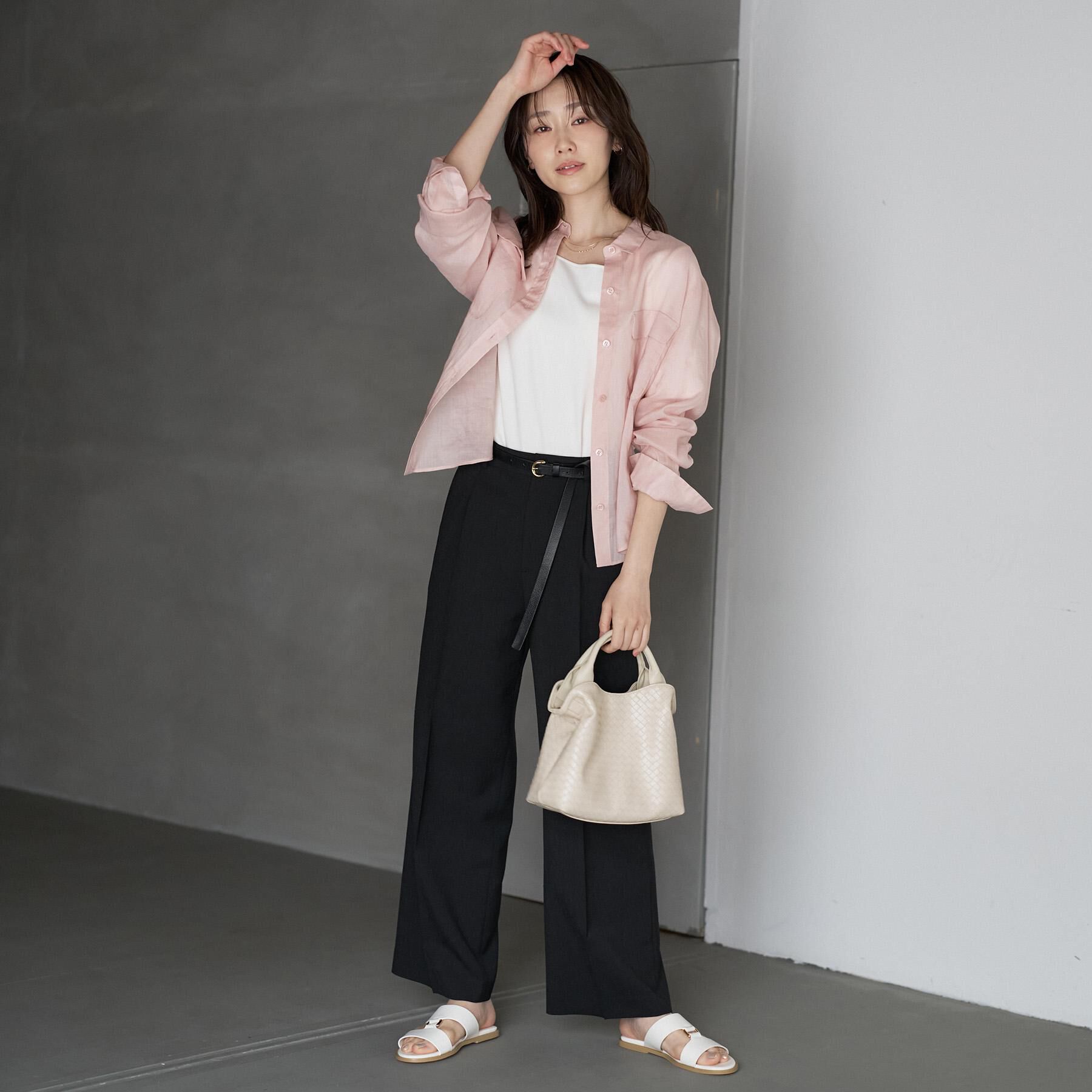 UNTITLED「【セットアップ可/UVカット/接触令感/遮熱/通気性】スラブワイドパンツ」|その他|