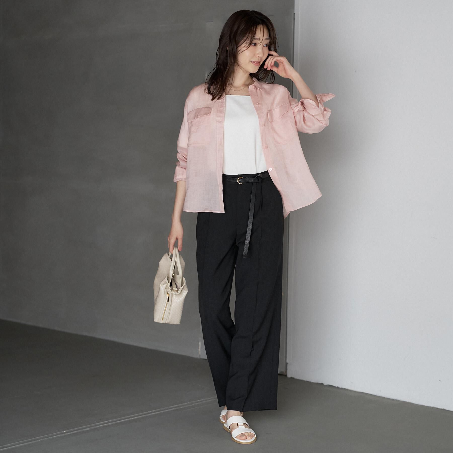 UNTITLED「【セットアップ可/UVカット/接触令感/遮熱/通気性】スラブワイドパンツ」|その他|