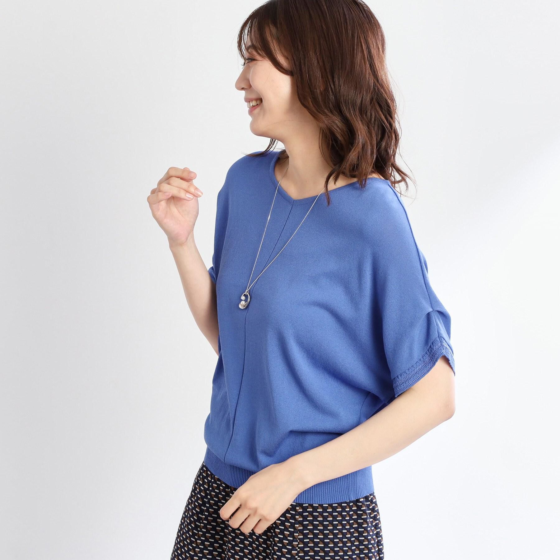 Reflect「【選べる7色◎／手洗い可／二の腕カバー】半袖ニット」|ニット・セーター|