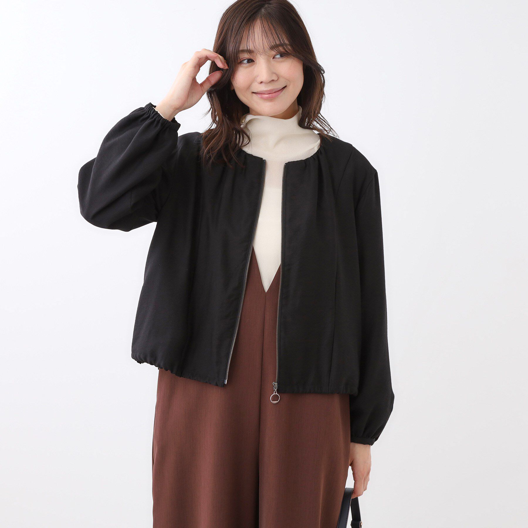 Reflect「【ライトアウター／ゆったり羽織れる／気軽な羽織りに◎】ライトブルゾン」|ブルゾン・スタジャン|