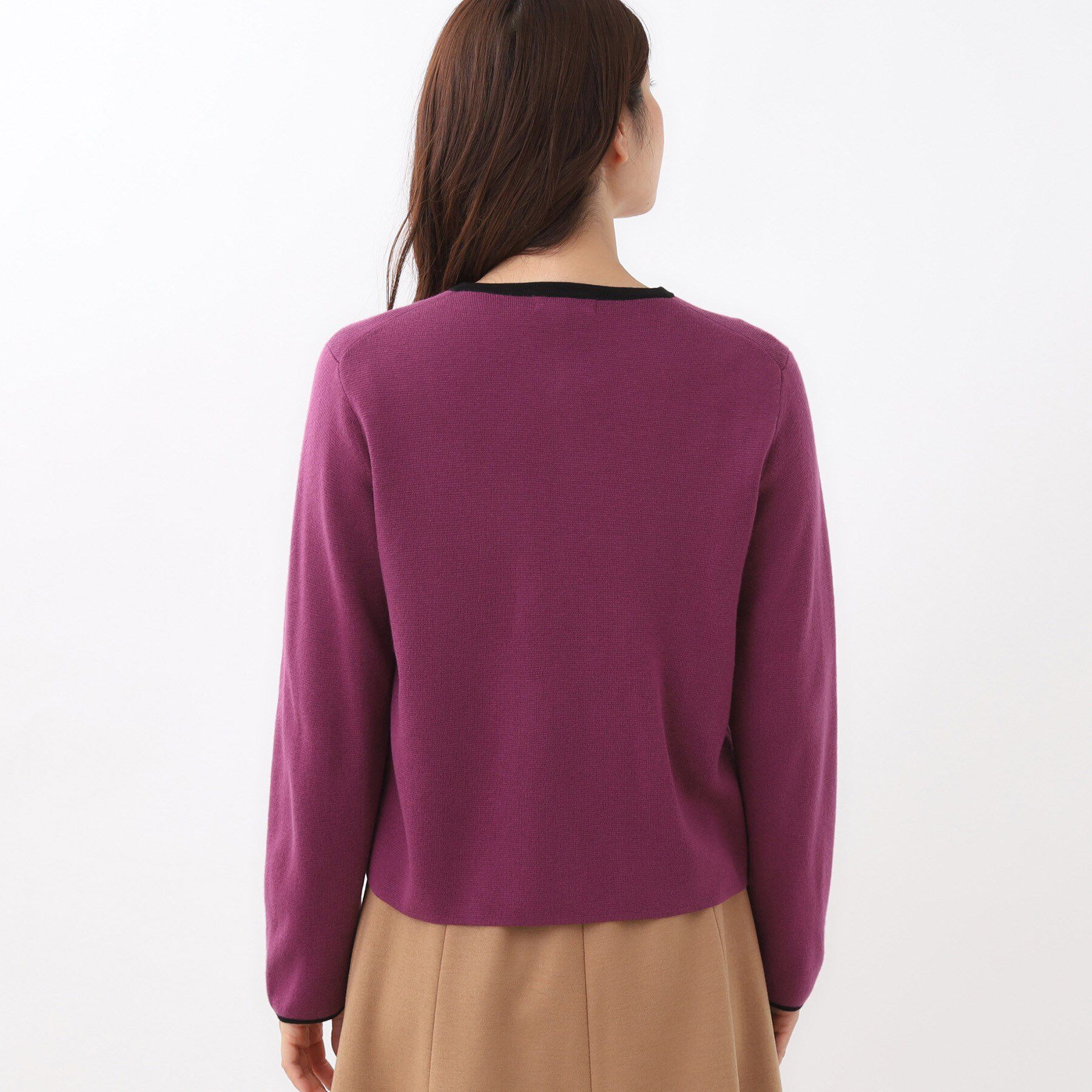 Reflect「【秋映え／単品使い◎／すっきり見え】ブローチ付きニットアンサンブル」|その他|