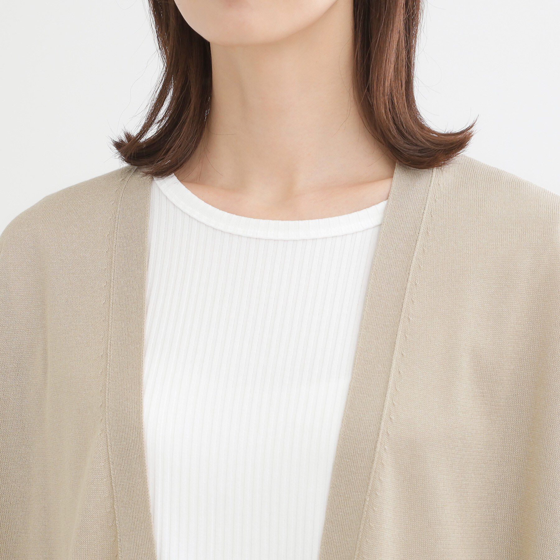 Reflect「【冷房対策に◎】すっきり見え着流しカーディガン」|カーディガン|